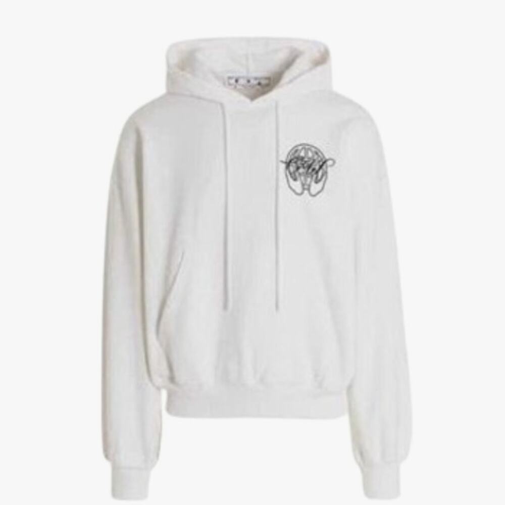 Off White Hand Arrow Boxy Pullover Hoodie *NEW*SIZE XL